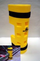Osłona regału Rack Sentry z wycięciem, profil stopy regału 75 mm,